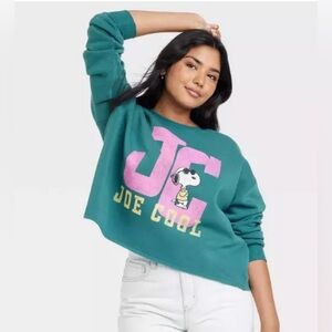 Peanuts Grayson/Threads Women's Joe Cool Snoopy‎ Graphic Sweatshirt Size L